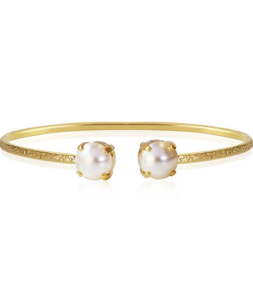 Mässingsarmband CLASSIC PETITE PEARL GOLD