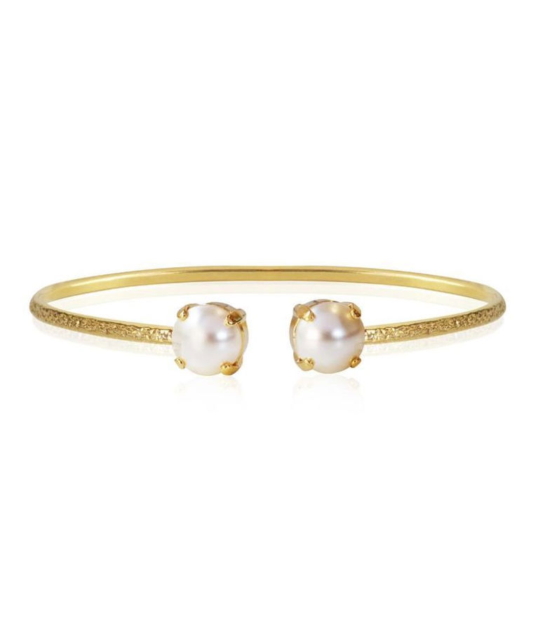Mässingsarmband CLASSIC PETITE PEARL GOLD