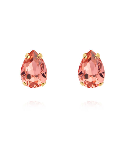 Mässingsörhängen PETITE DROP STUD ROSE PEACH GOLD