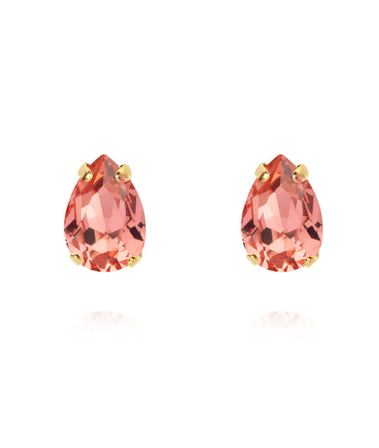 Mässingsörhängen PETITE DROP STUD ROSE PEACH GOLD