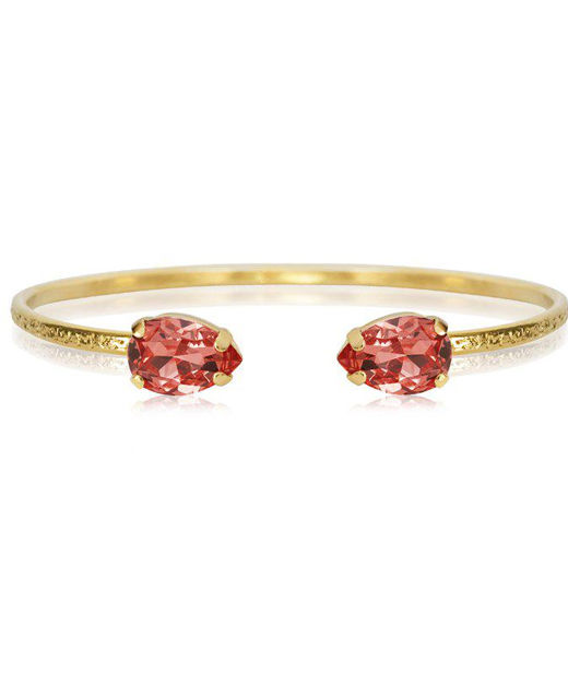 Mässingsarmband PETITE DROP ROSE PEACH GOLD