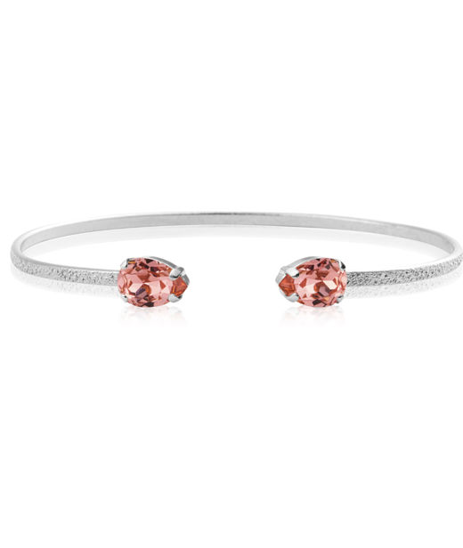 Mässingsarmband PETITE DROP ROSE PEACH RHODIUM