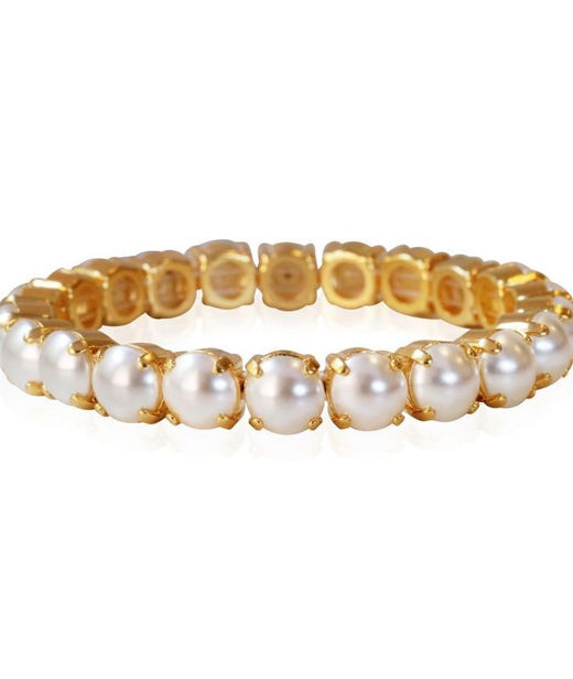 Mässingsarmband GIA STUD PEARL GOLD