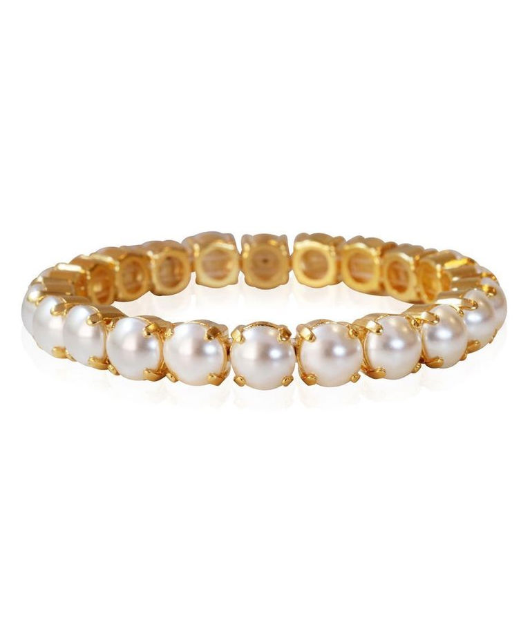 Mässingsarmband GIA STUD PEARL GOLD