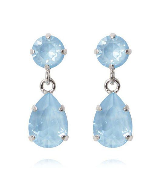 Mässingsörhängen MINI DROP SKY IGNITE RHODIUM