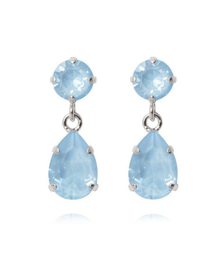 Mässingsörhängen MINI DROP SKY IGNITE RHODIUM