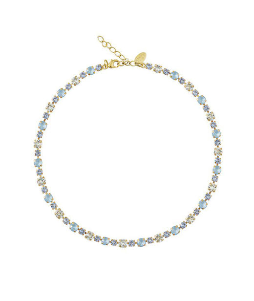 Mässingshalsband CALANTHE SKY COMBO GOLD