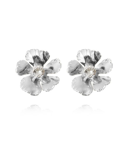 Mässingsörhängen ANEMONE CRYSTAL RHODIUM