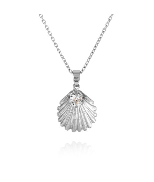 Mässingshalsband OCEAN TREASURE CRYSTAL RHODIUM