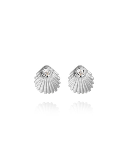 Mässingsörhängen OCEAN TREASURE CRYSTAL RHODIUM