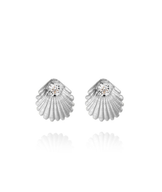 Mässingsörhängen OCEAN TREASURE CRYSTAL RHODIUM