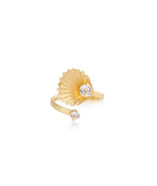 Mässingsring OCEAN TREASURE RINGCRYSTAL GOLD