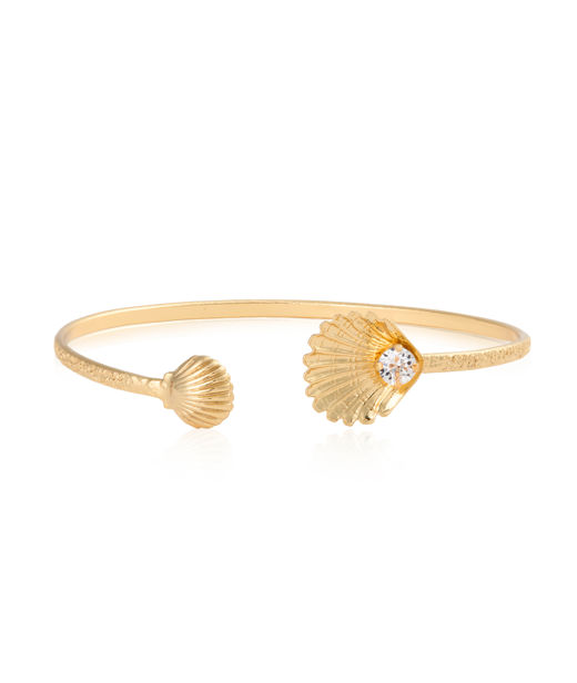 Mässingsarmband OCEAN TREASURE CRYSTAL GOLD