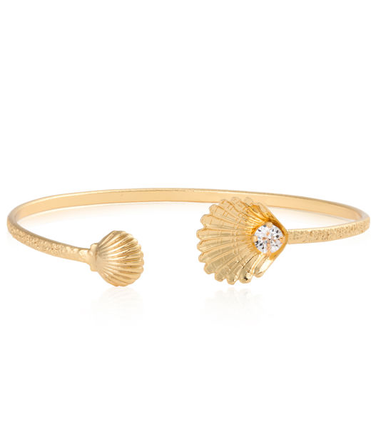 Mässingsarmband OCEAN TREASURE CRYSTAL GOLD