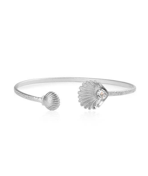 Mässingsarmband OCEAN TREASURE CRYSTAL RHODIUM