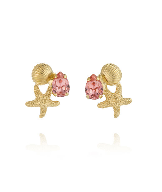 Mässingsörhängen SEASCAPE ROSE PEACH GOLD