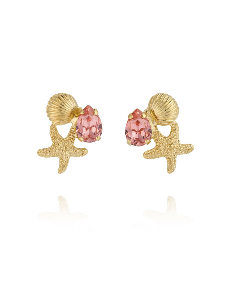 Mässingsörhängen SEASCAPE ROSE PEACH GOLD