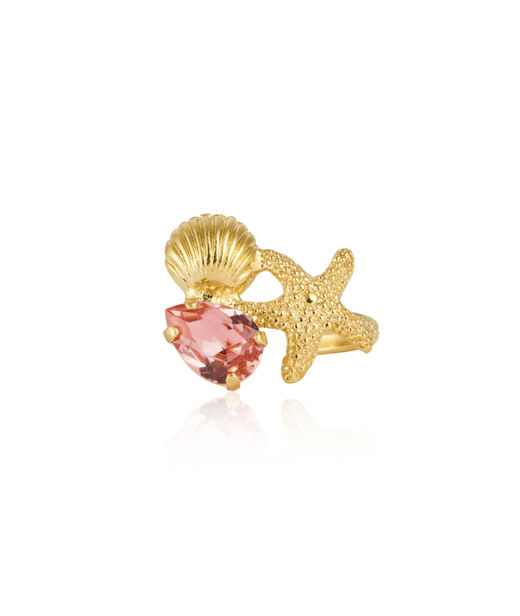 Mässingsring SEASCAPE ROSE PEACH GOLD