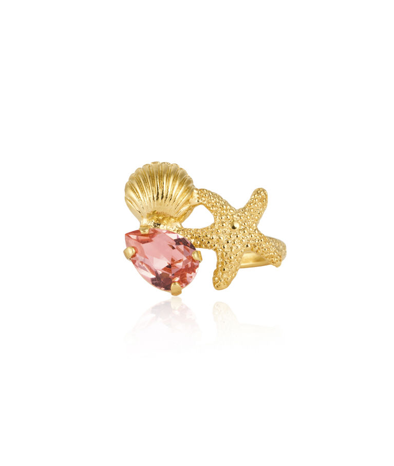Mässingsring SEASCAPE ROSE PEACH GOLD