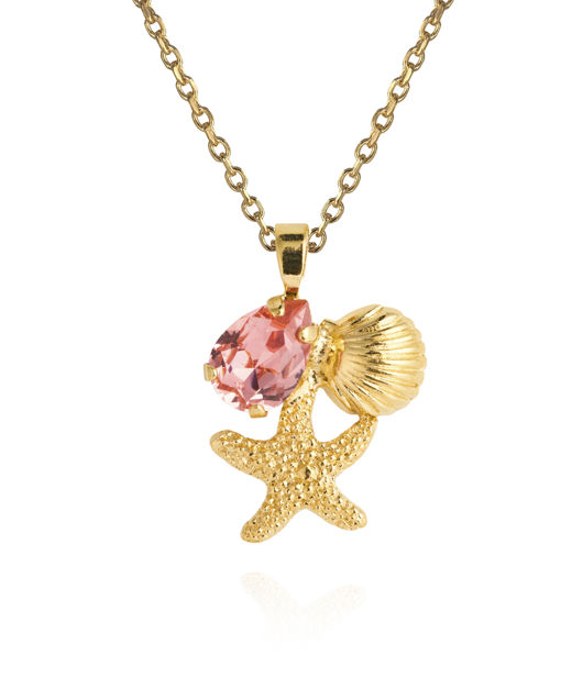 Mässingshalsband SEASCAPE ROSE PEACH GOLD