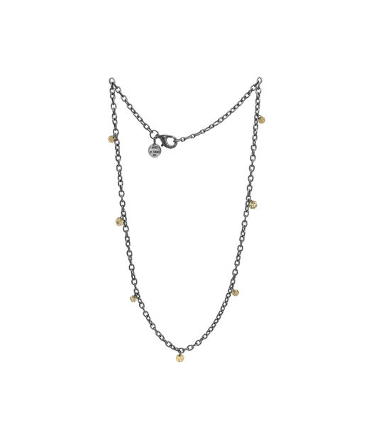 Silverhalsband Antique Orbit 45cm 14k