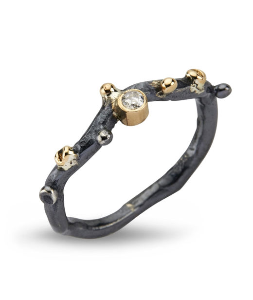Silverring Grace Single 1 Dia 0,05B 14k
