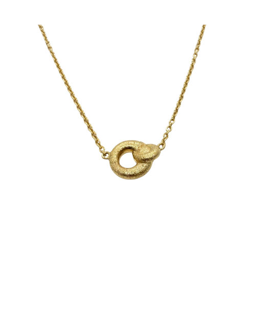 Silverhalsband Heart Knot fg