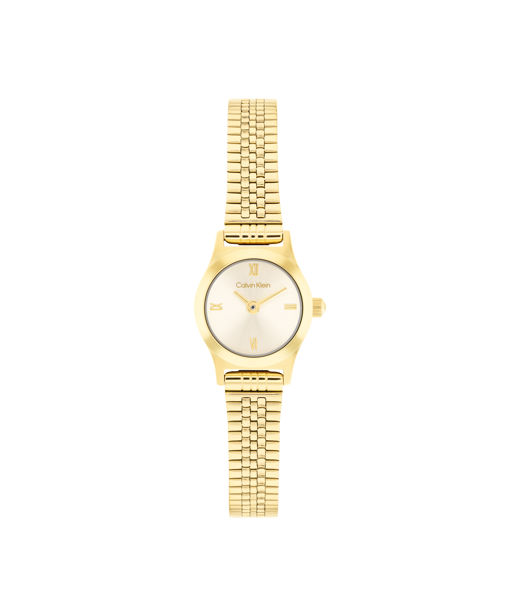 Stålklocka Contemporary gold