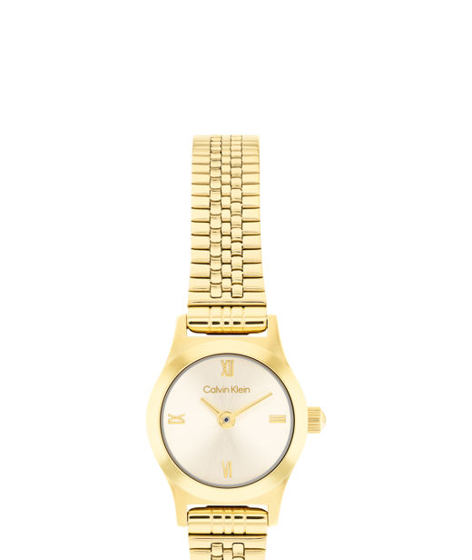 Stålklocka Contemporary gold
