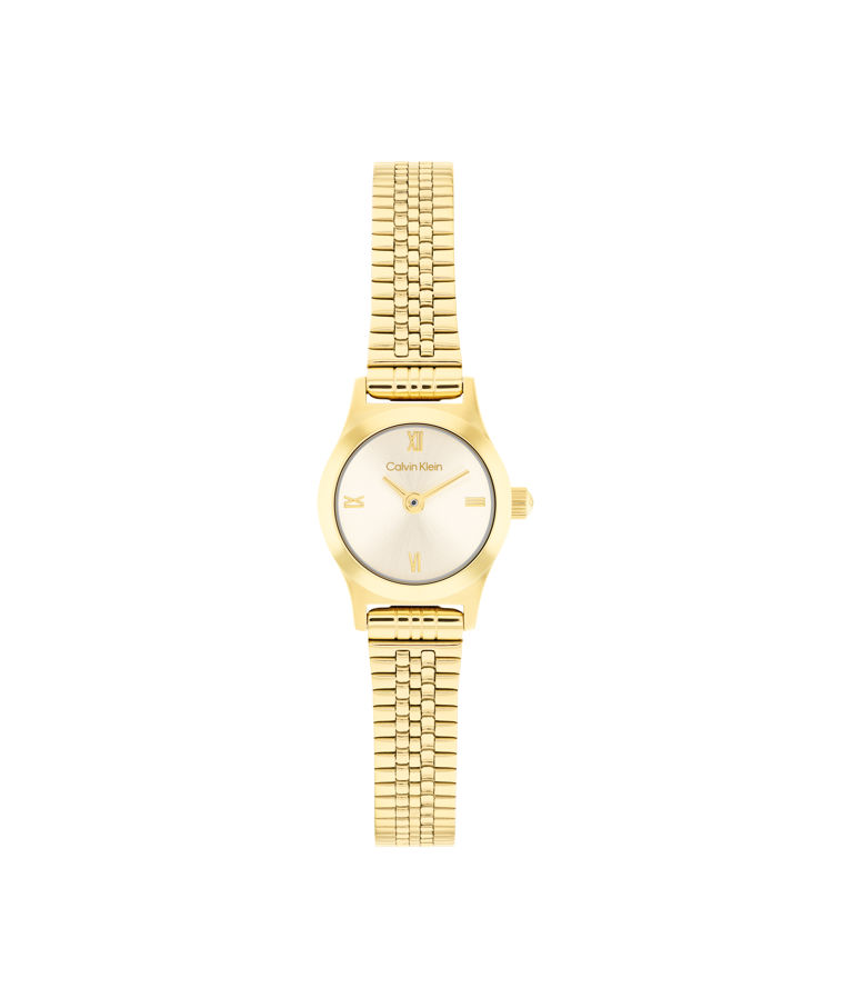 Stålklocka Contemporary gold