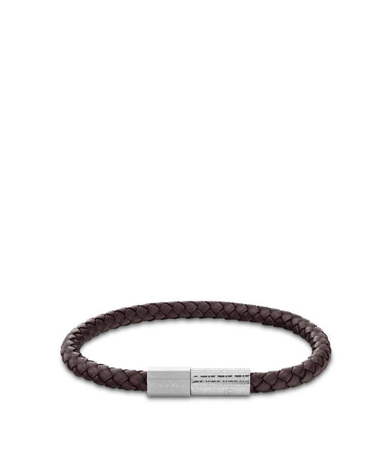 Stålarmband Industrial Facets Brown