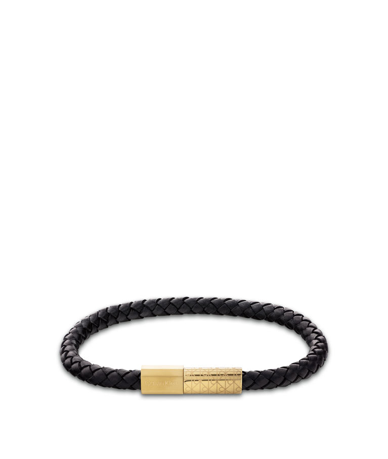 Stålarmband Industrial Facets Black gold