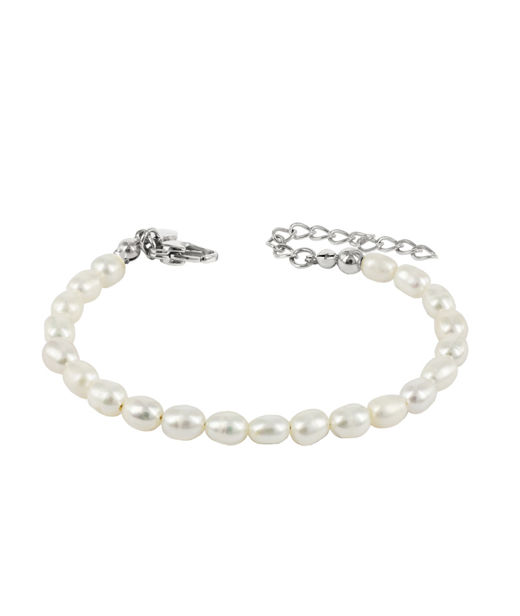 Stålarmband PRINCESS YOUNG Steel/Pearl