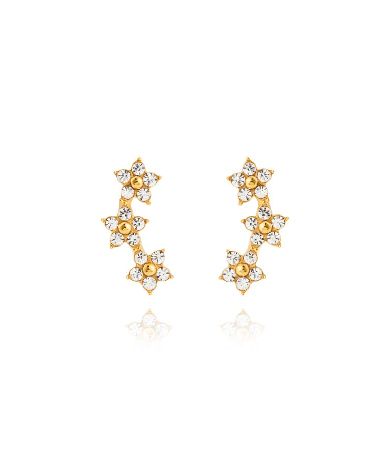 Stålörhängen Ellie Gold Studs