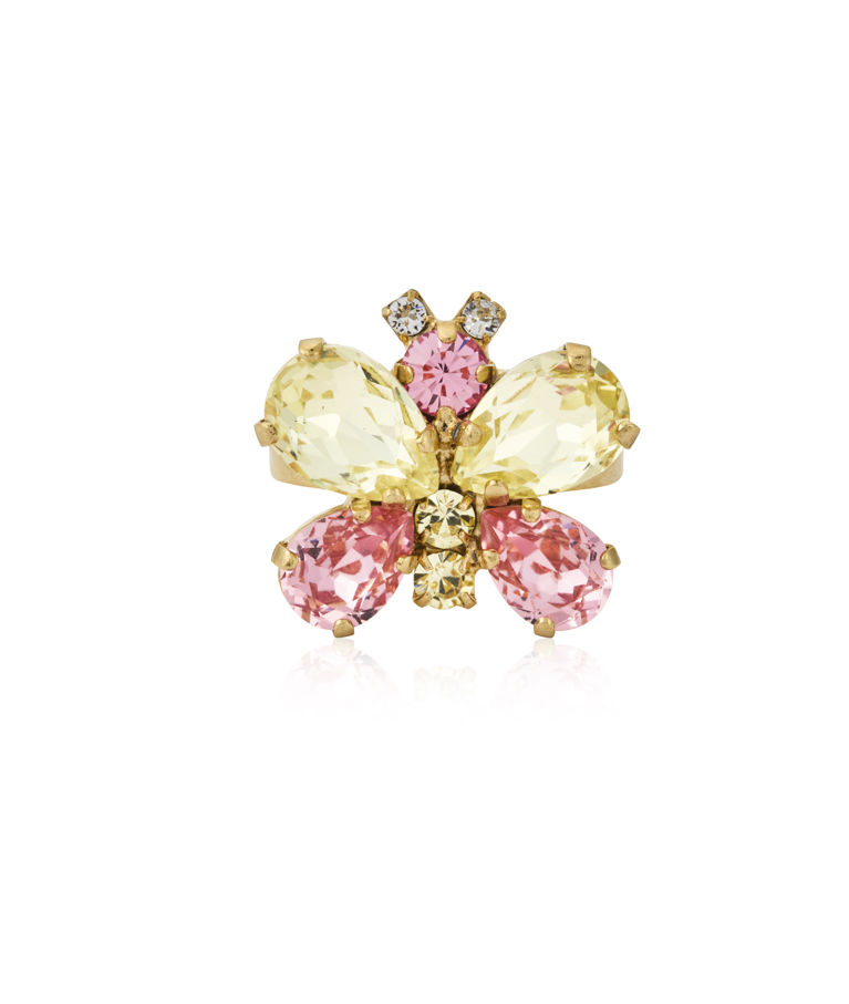 Mässingsring BUTTERFLY JONQUIL / LIGHT ROSE GOLD