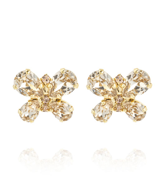 Mässingörhänge BUTTERFLY STUD SILK GOLD