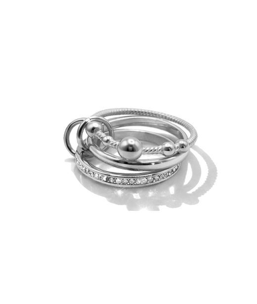Mässingsring BERRY SIGNATURE SPARKLE 7 Silver