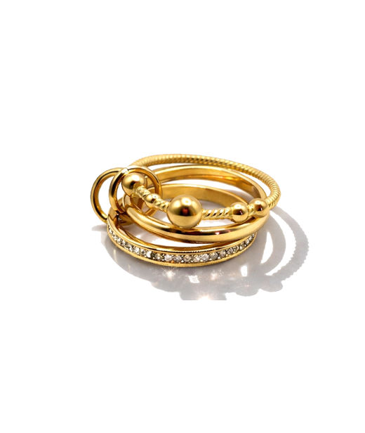 Mässingsring BERRY SIGNATURE SPARKLE 8 Gold