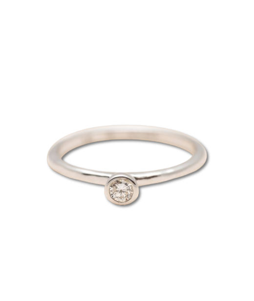 Silverring Essential Diamond 0,13ct LAB
