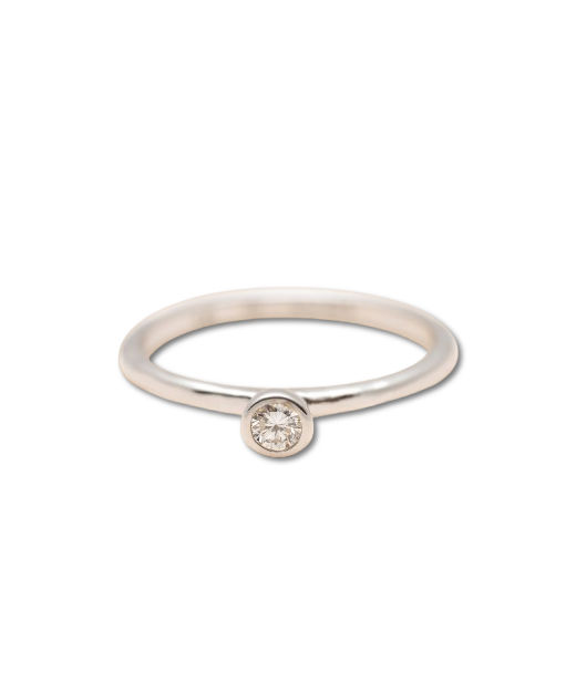 Silverring Essential Diamond 0,13ct LAB