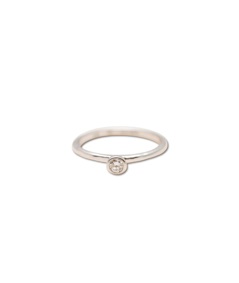 Silverring Essential Diamond 0,13ct LAB