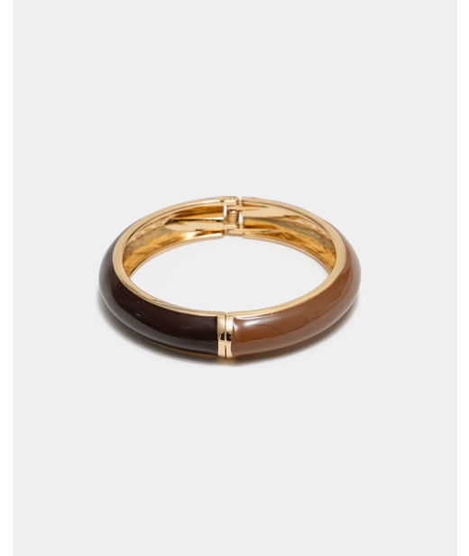 Zinkarmband Adele Dark Camel/Brown Gold
