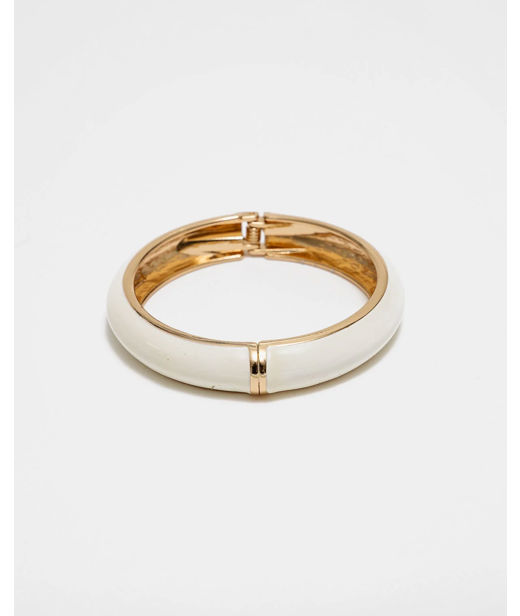 Zinkarmband Adele Offwhite Gold