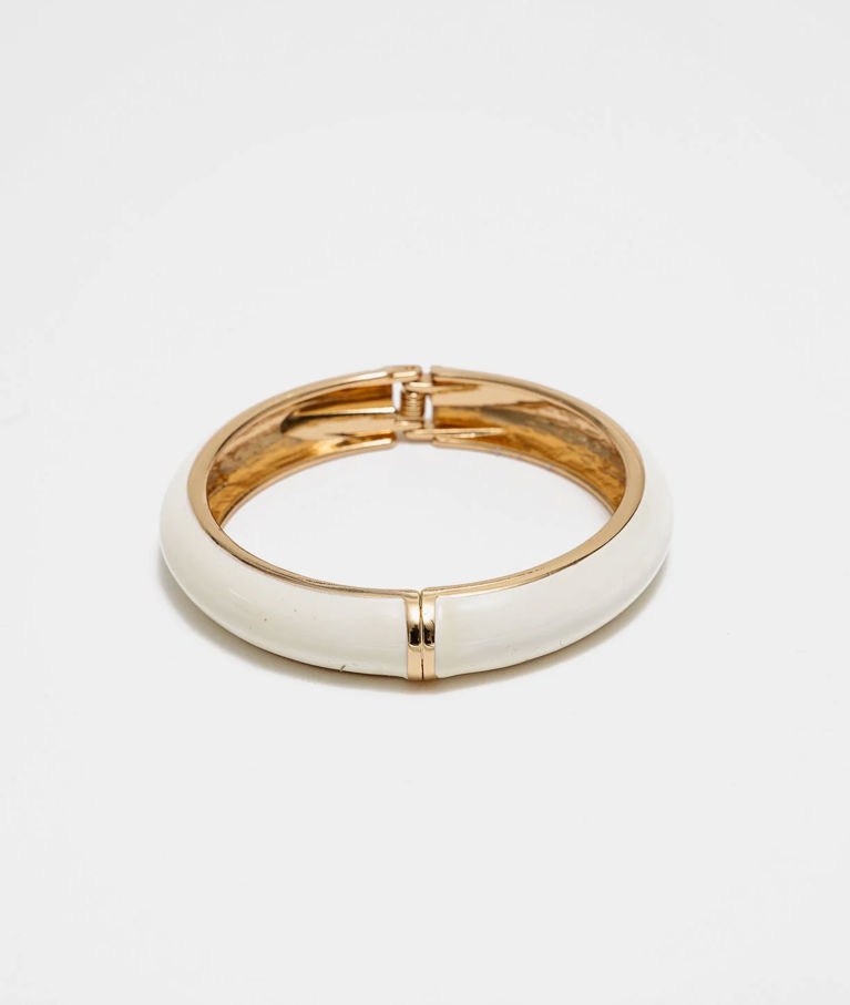 Zinkarmband Adele Offwhite Gold