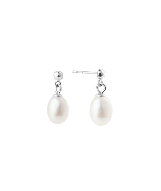 Stålörhänge Aura Pearl