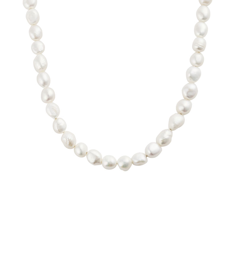 Stålhalsband Aura Pearl gold