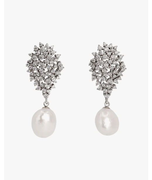 Silverörhängen Elegance Pearl