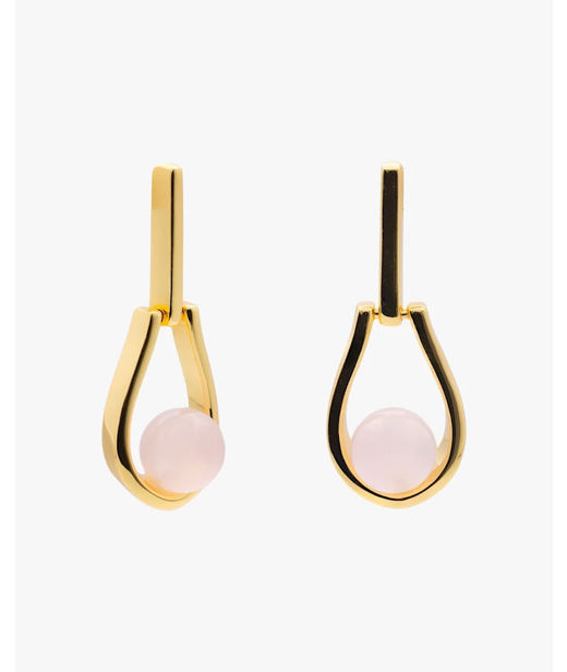 Silverörhängen Pink Stone fg