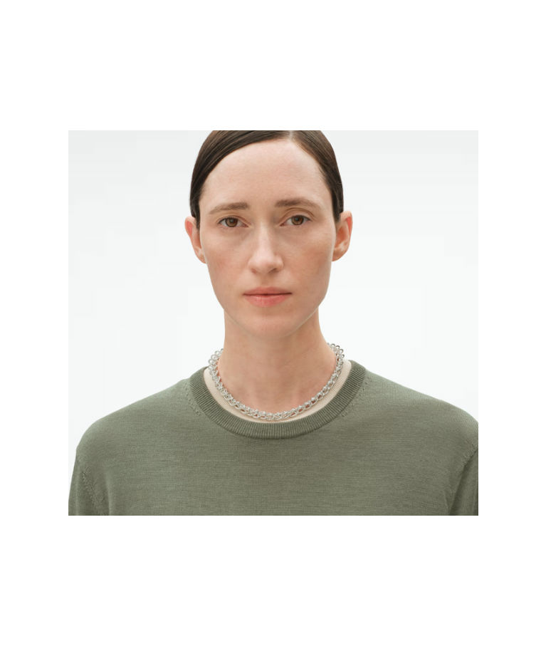 Silverhalsband WEFT SINGLE LINK ML