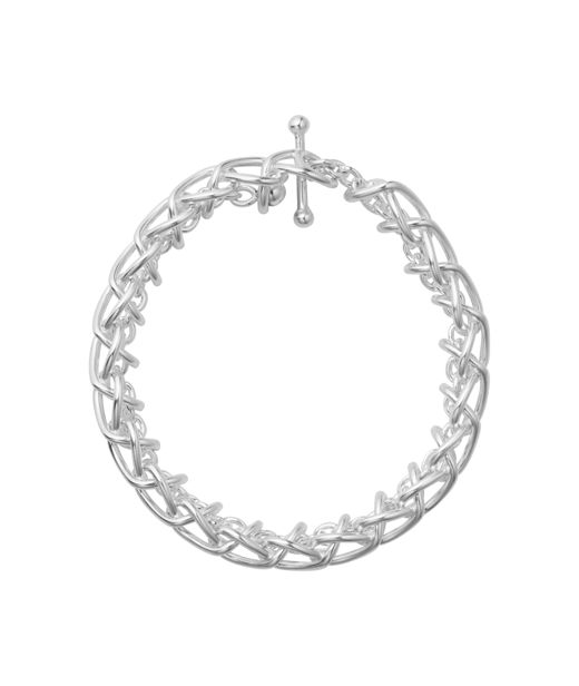 Silverarmband WEFT SINGLE LINK
